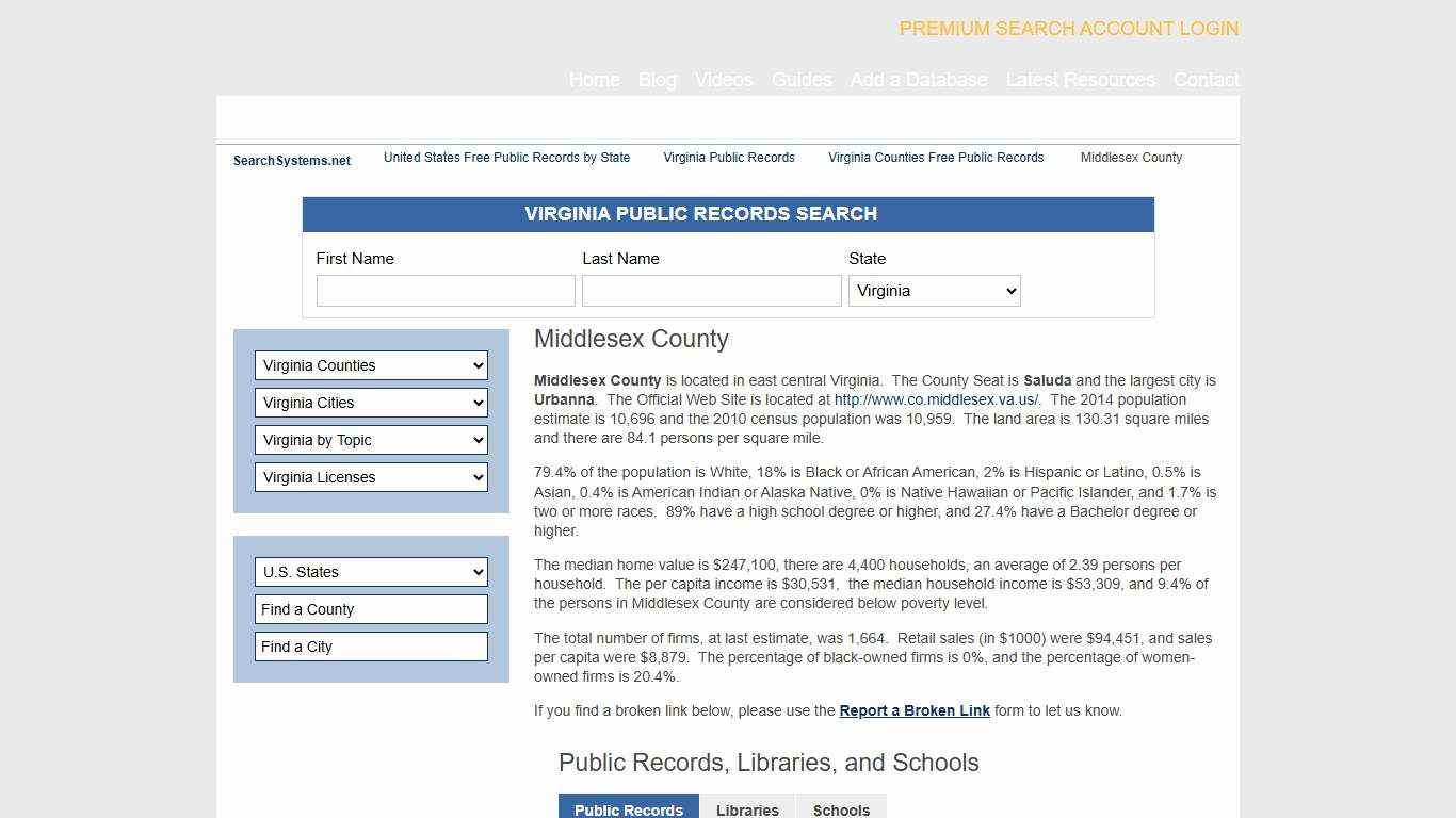 Middlesex County Criminal and Public Records